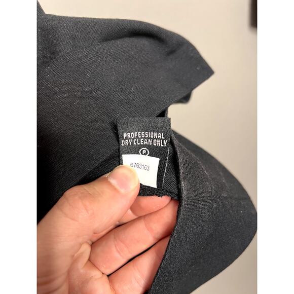 Tibi A Line Skirt Womens L Black Buttons Pockets Business Casual Office Work - Picture 11 of 13